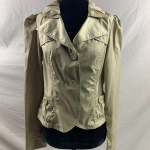 Fall/Spring Olive Colour Crop Jacket